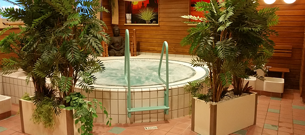 Whirlpool in der Sauna
