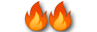Zwei Feuer-Emojis nebeneinander.